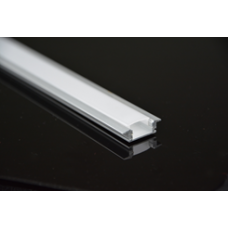Χωνευτό προφίλ αλουμινίου ματ για ταινία LED 2,00μ.